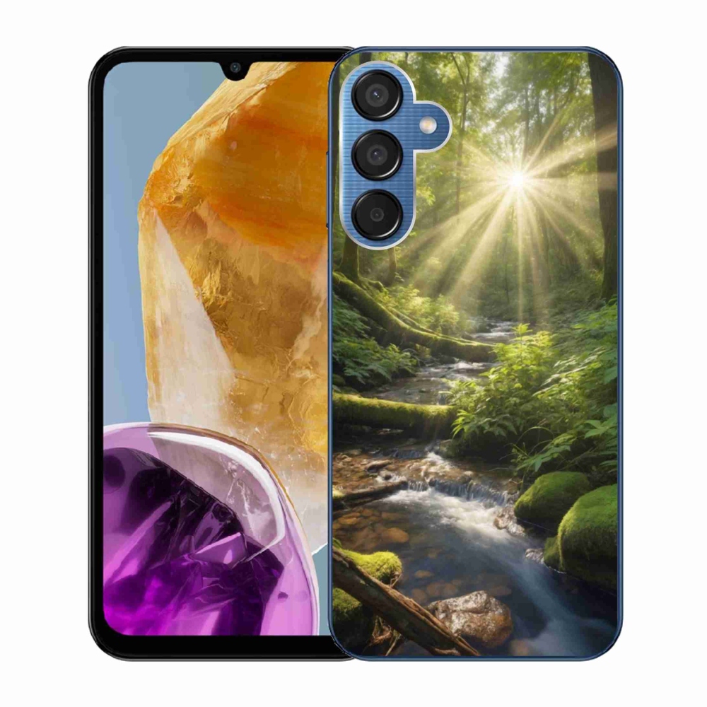 Gelový kryt mmCase na Samsung Galaxy M15 5G - hlubina lesa
