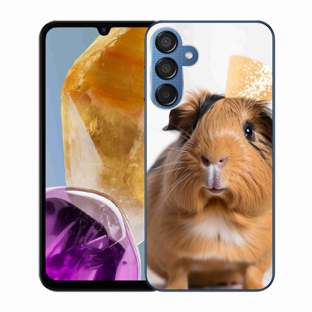 Gelový kryt mmCase na Samsung Galaxy M15 5G - hnědé morče