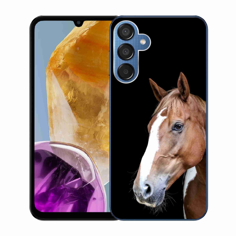 Gelový kryt mmCase na Samsung Galaxy M15 5G - hnědý kůň 3