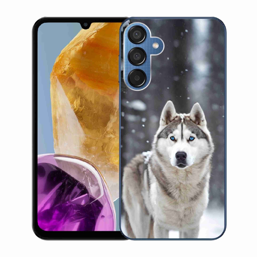 Gelový kryt mmCase na Samsung Galaxy M15 5G - husky 2