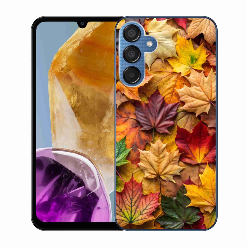 Gelový kryt mmCase na Samsung Galaxy M15 5G - javorové listy 2