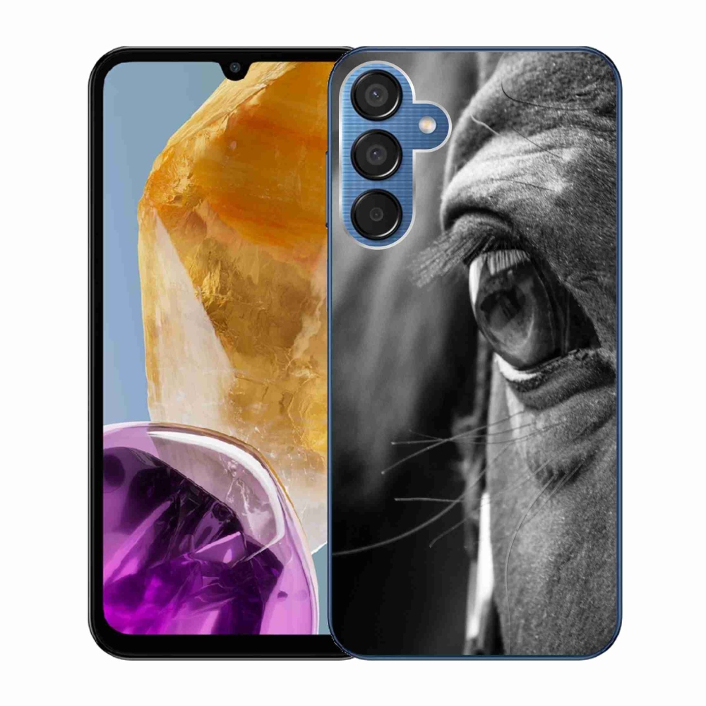 Gelový kryt mmCase na Samsung Galaxy M15 5G - koňský pohled