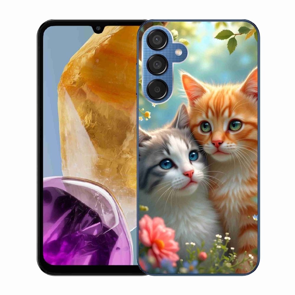 Gelový kryt mmCase na Samsung Galaxy M15 5G - kočičí láska 2
