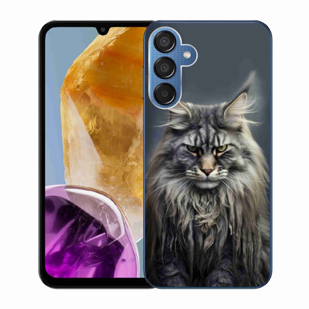 Gelový kryt mmCase na Samsung Galaxy M15 5G - kočíčí pohled 4