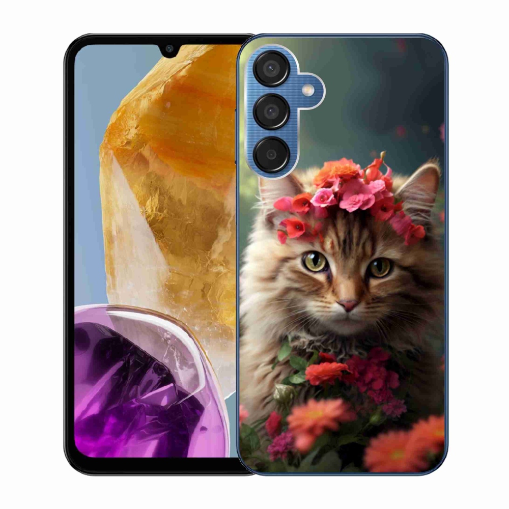 Gelový kryt mmCase na Samsung Galaxy M15 5G - kočíčí princezna