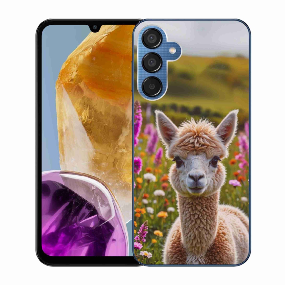 Gelový kryt mmCase na Samsung Galaxy M15 5G - lama na louce
