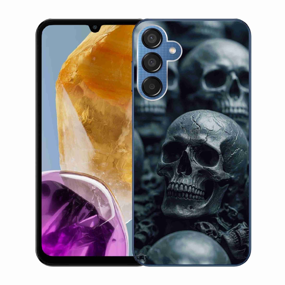 Gelový kryt mmCase na Samsung Galaxy M15 5G - lebka 2