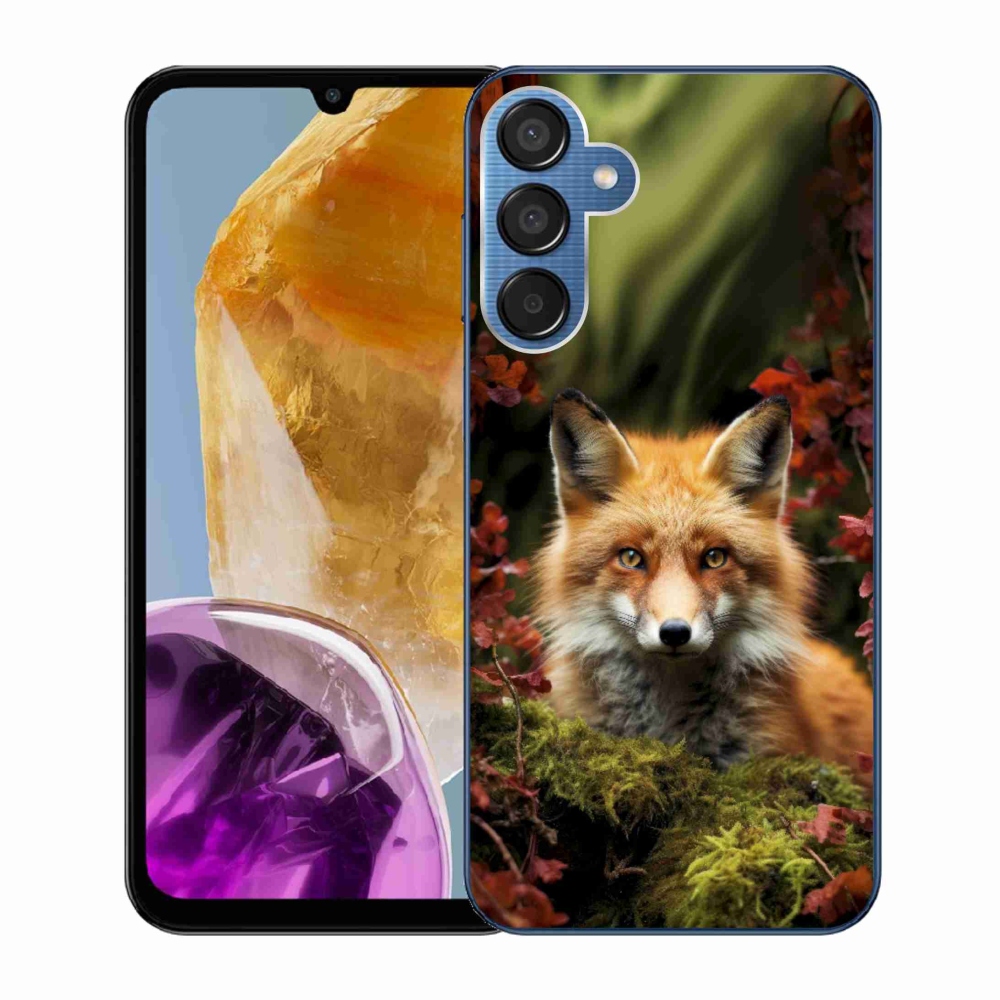 Gelový kryt mmCase na Samsung Galaxy M15 5G - liška v lese