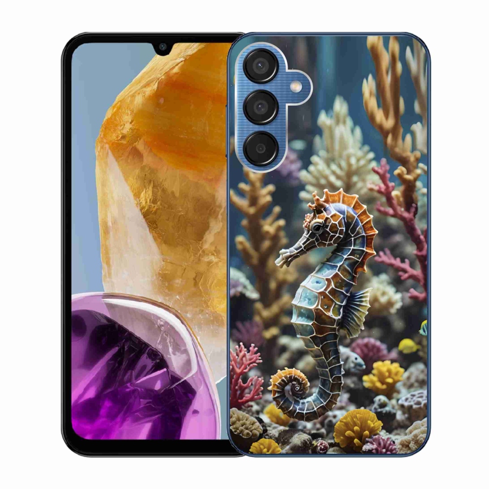 Gelový kryt mmCase na Samsung Galaxy M15 5G - mořský koník 2