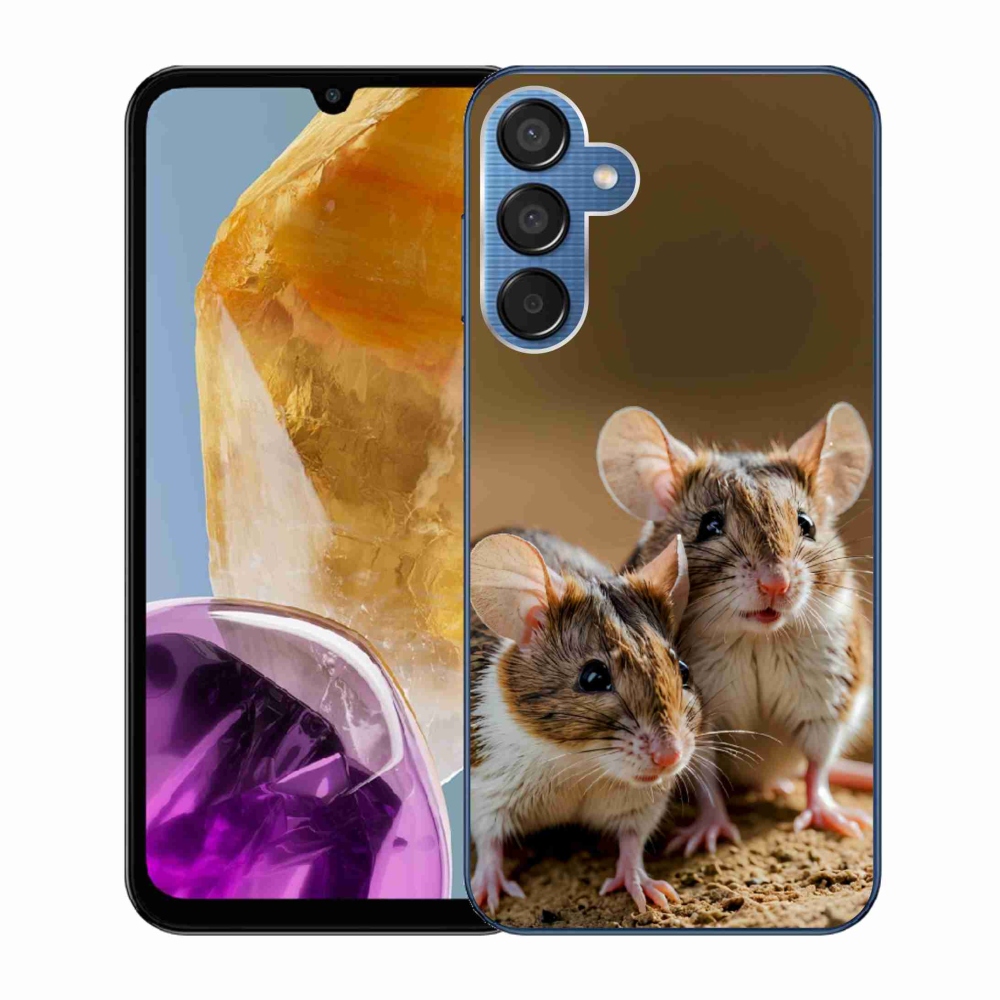 Gelový kryt mmCase na Samsung Galaxy M15 5G - myší duo