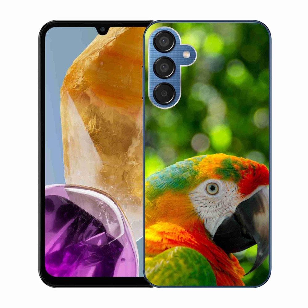 Gelový kryt mmCase na Samsung Galaxy M15 5G - papoušek ara 3
