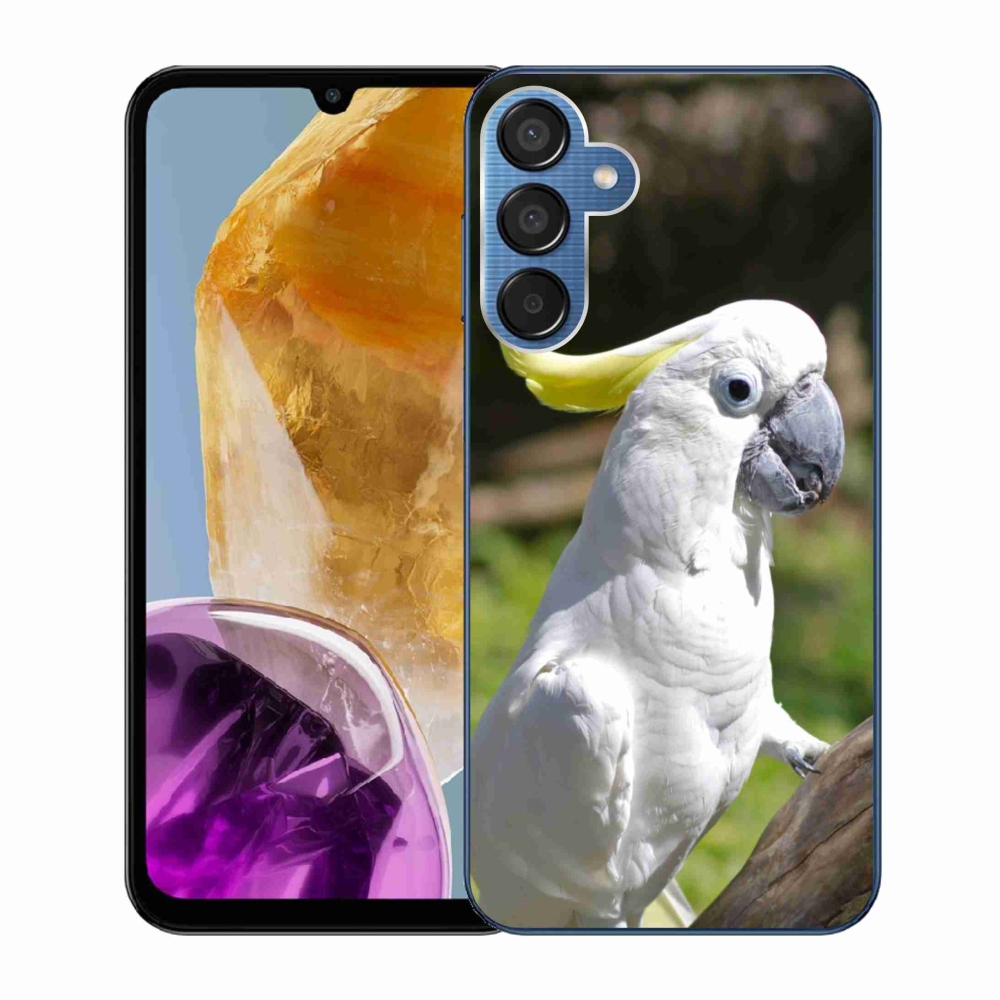 Gelový kryt mmCase na Samsung Galaxy M15 5G - papoušek kakadu 2