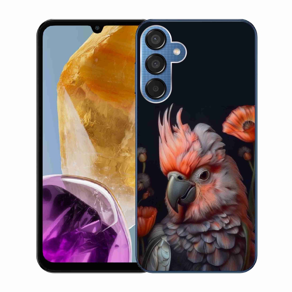 Gelový kryt mmCase na Samsung Galaxy M15 5G - papoušek kakadu v barvách