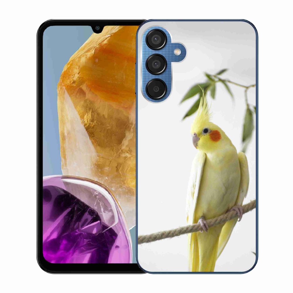Gelový kryt mmCase na Samsung Galaxy M15 5G - papoušek korela chocholatá