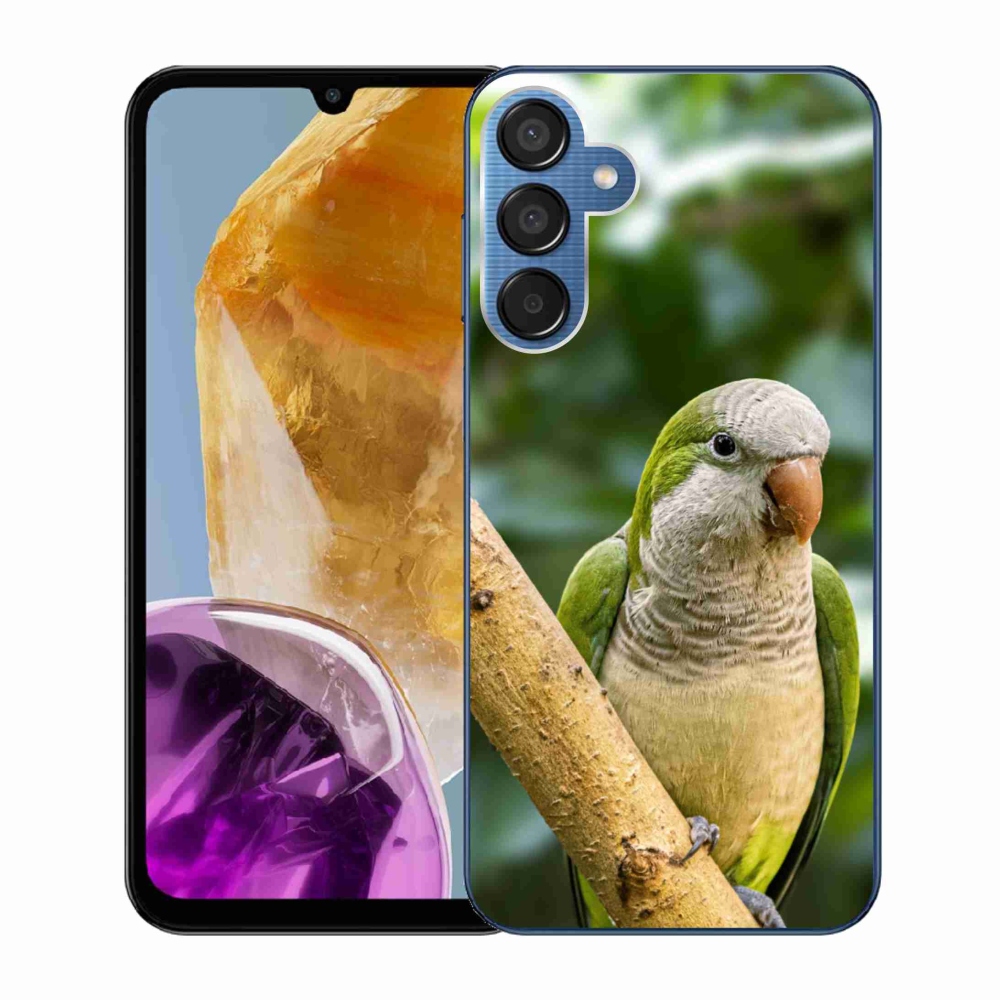 Gelový kryt mmCase na Samsung Galaxy M15 5G - papoušek mníšek