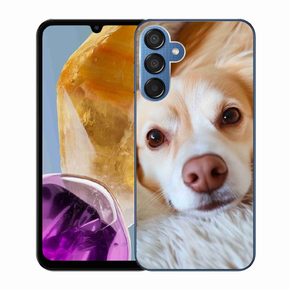 Gelový kryt mmCase na Samsung Galaxy M15 5G - Roztomilá čivava