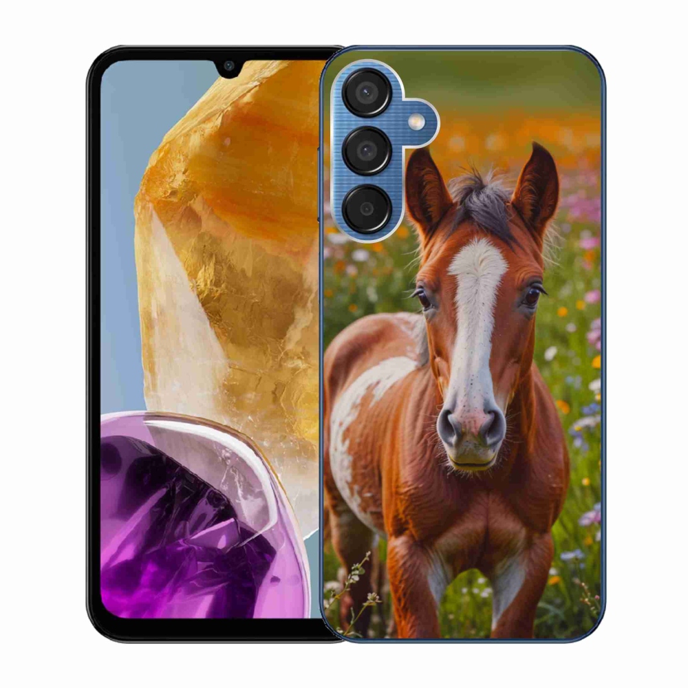 Gelový kryt mmCase na Samsung Galaxy M15 5G - roztomilé hříbě