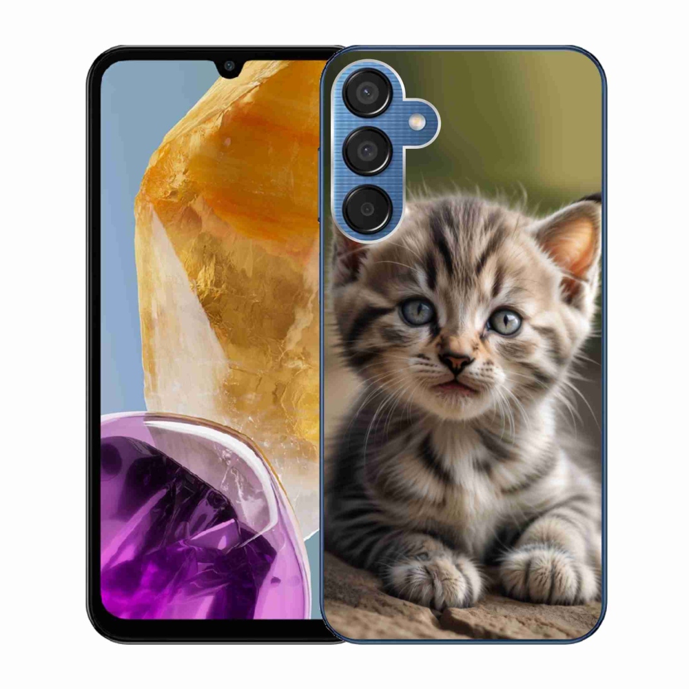 Gelový kryt mmCase na Samsung Galaxy M15 5G - roztomilé kotě 9