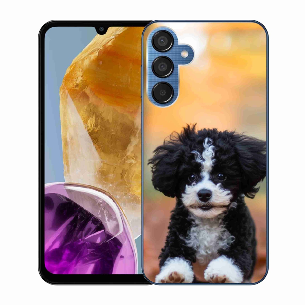 Gelový kryt mmCase na Samsung Galaxy M15 5G - roztomilé štěně 2