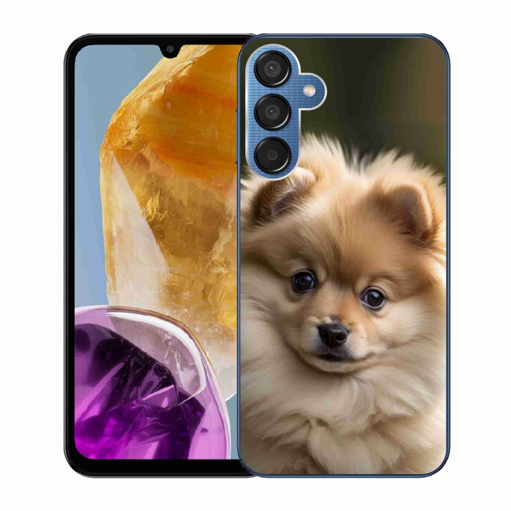 Gelový kryt mmCase na Samsung Galaxy M15 5G - roztomilý pomeranian 2