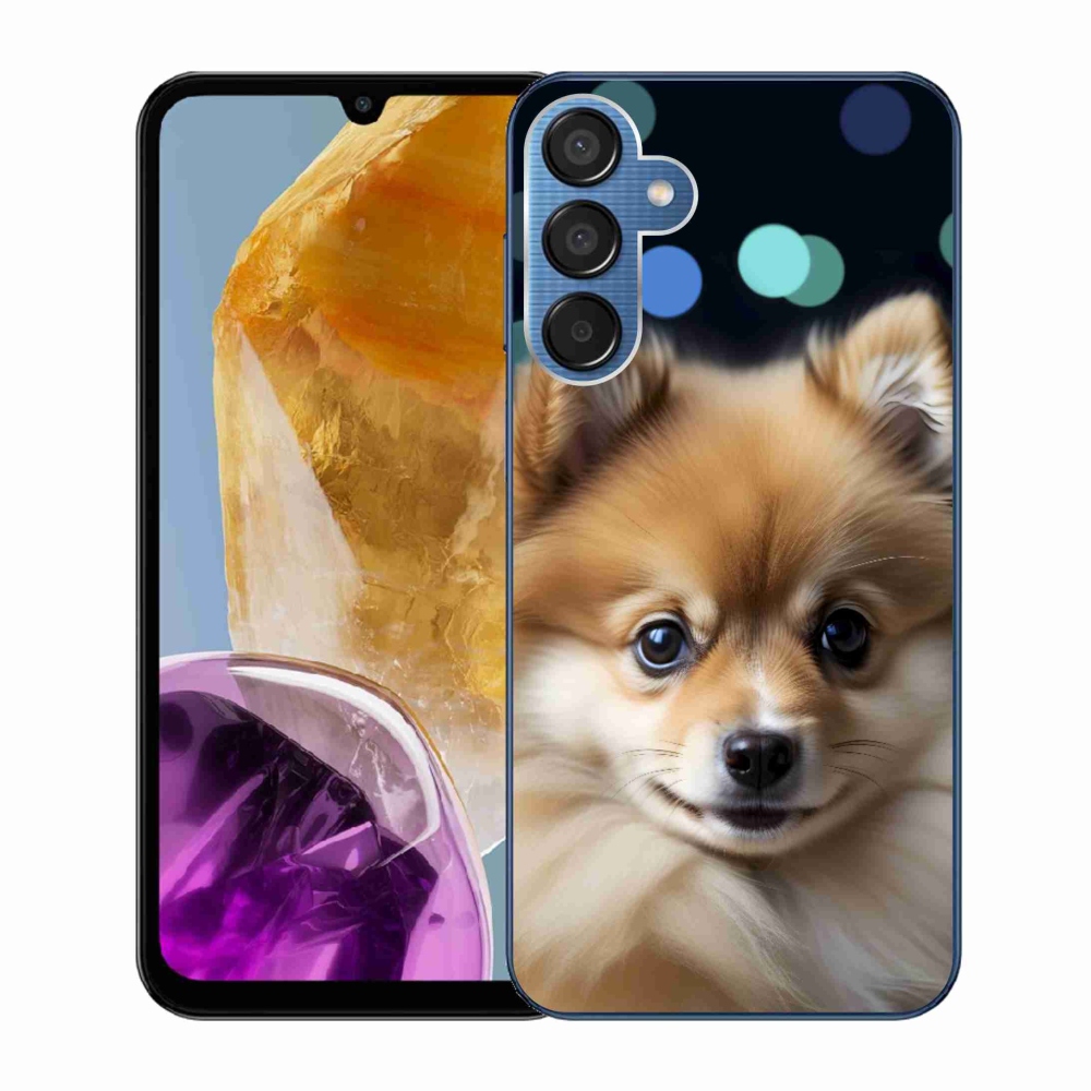 Gelový kryt mmCase na Samsung Galaxy M15 5G - roztomilý pomeranian