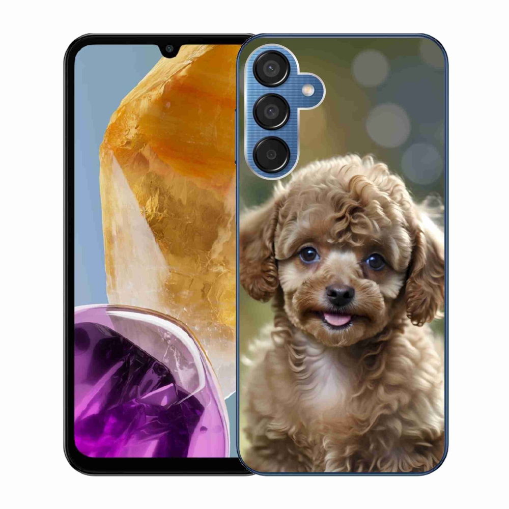 Gelový kryt mmCase na Samsung Galaxy M15 5G - roztomilý pudl