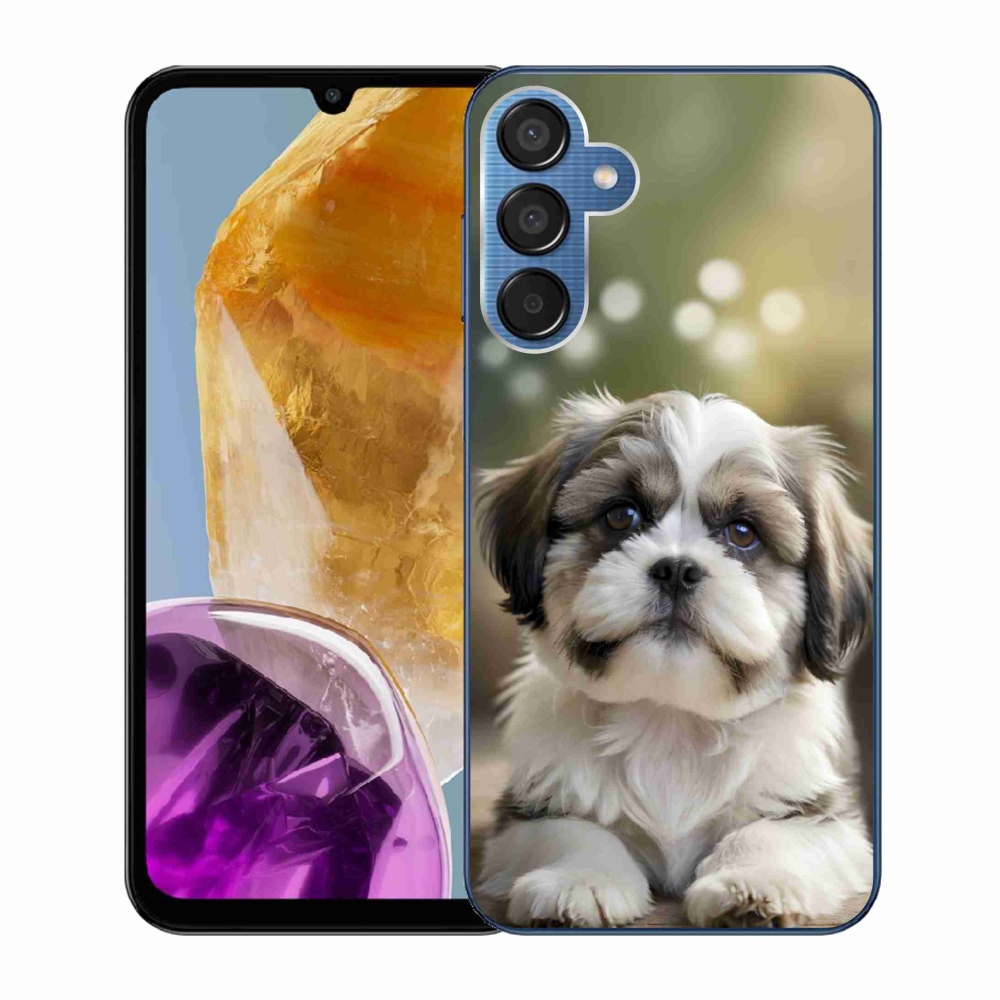 Gelový kryt mmCase na Samsung Galaxy M15 5G - roztomilý shih-tzu