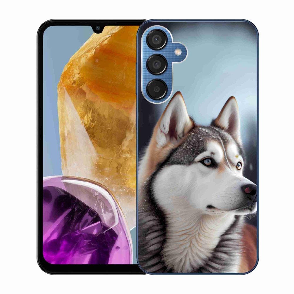 Gelový kryt mmCase na Samsung Galaxy M15 5G - sibiřský husky