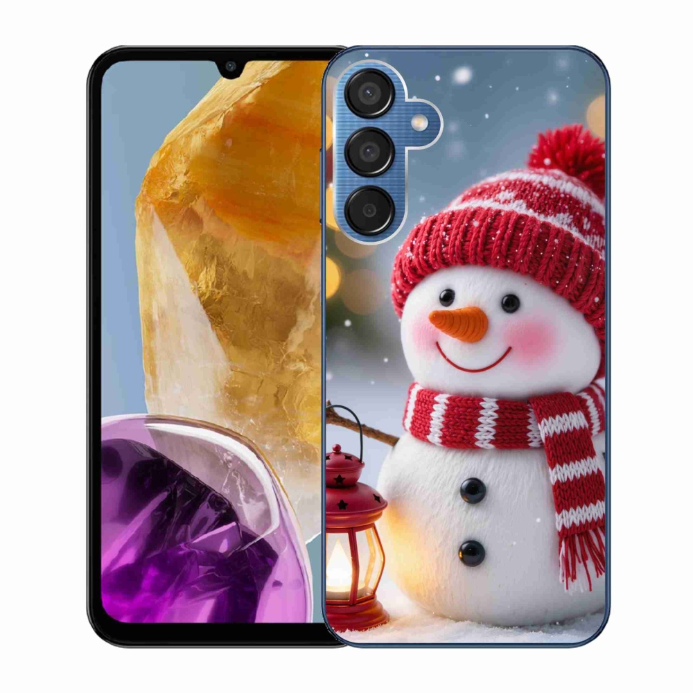 Gelový kryt mmCase na Samsung Galaxy M15 5G - sněhulák 2