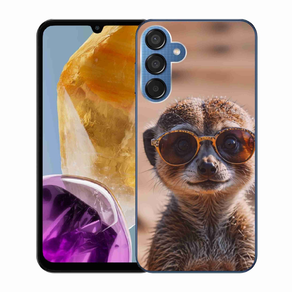 Gelový kryt mmCase na Samsung Galaxy M15 5G - stylová surikata