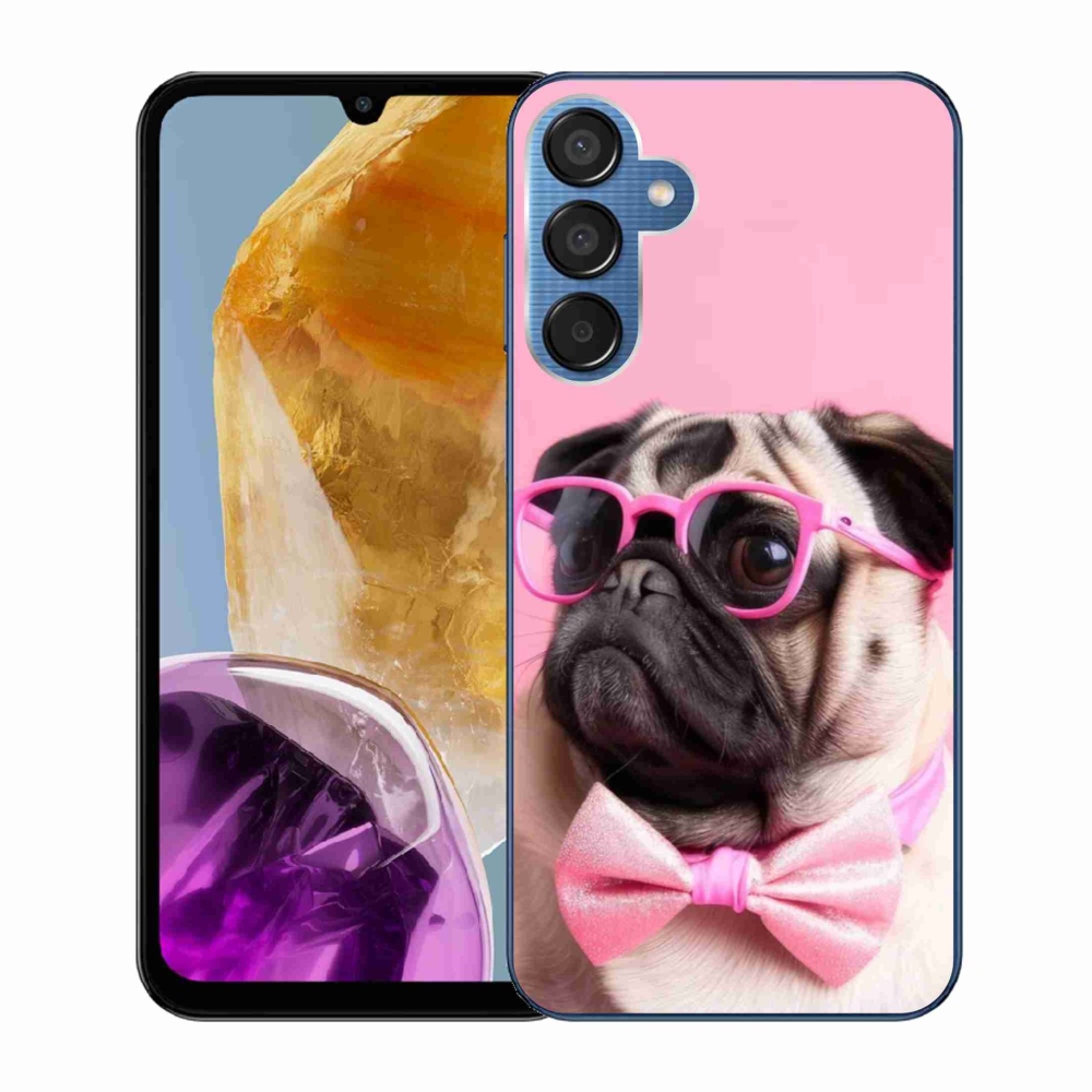 Gelový kryt mmCase na Samsung Galaxy M15 5G - stylový mops