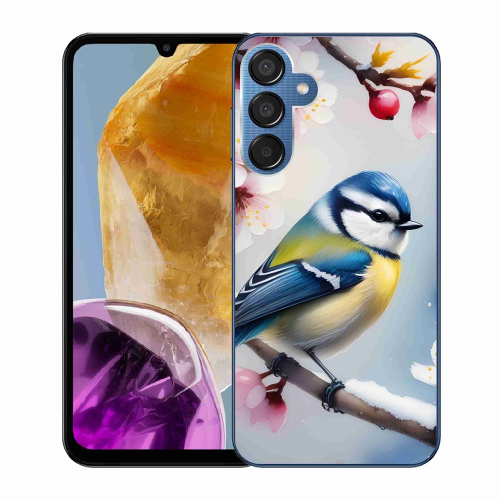 Gelový kryt mmCase na Samsung Galaxy M15 5G - sýkorka