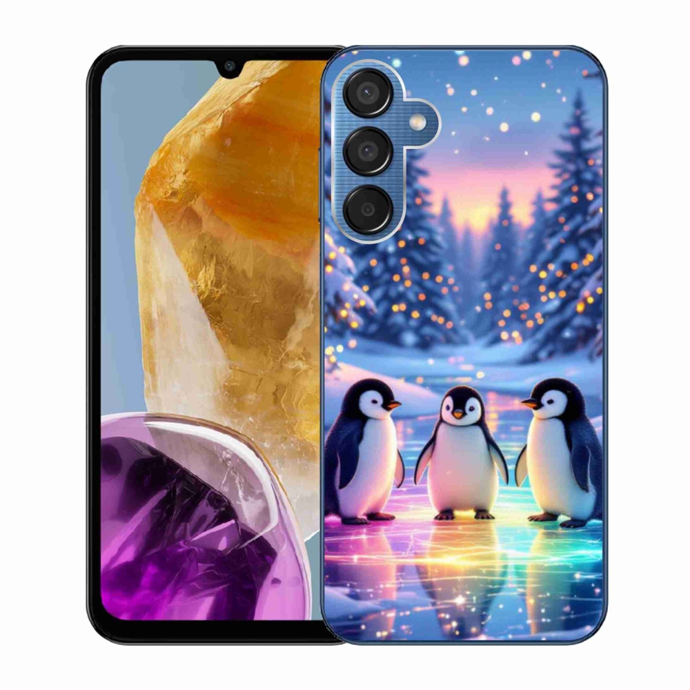 Gelový kryt mmCase na Samsung Galaxy M15 5G - tučnáci