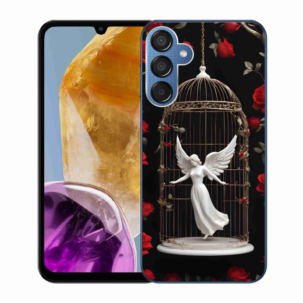 Gelový kryt mmCase na Samsung Galaxy M15 5G - uvězněný anděl