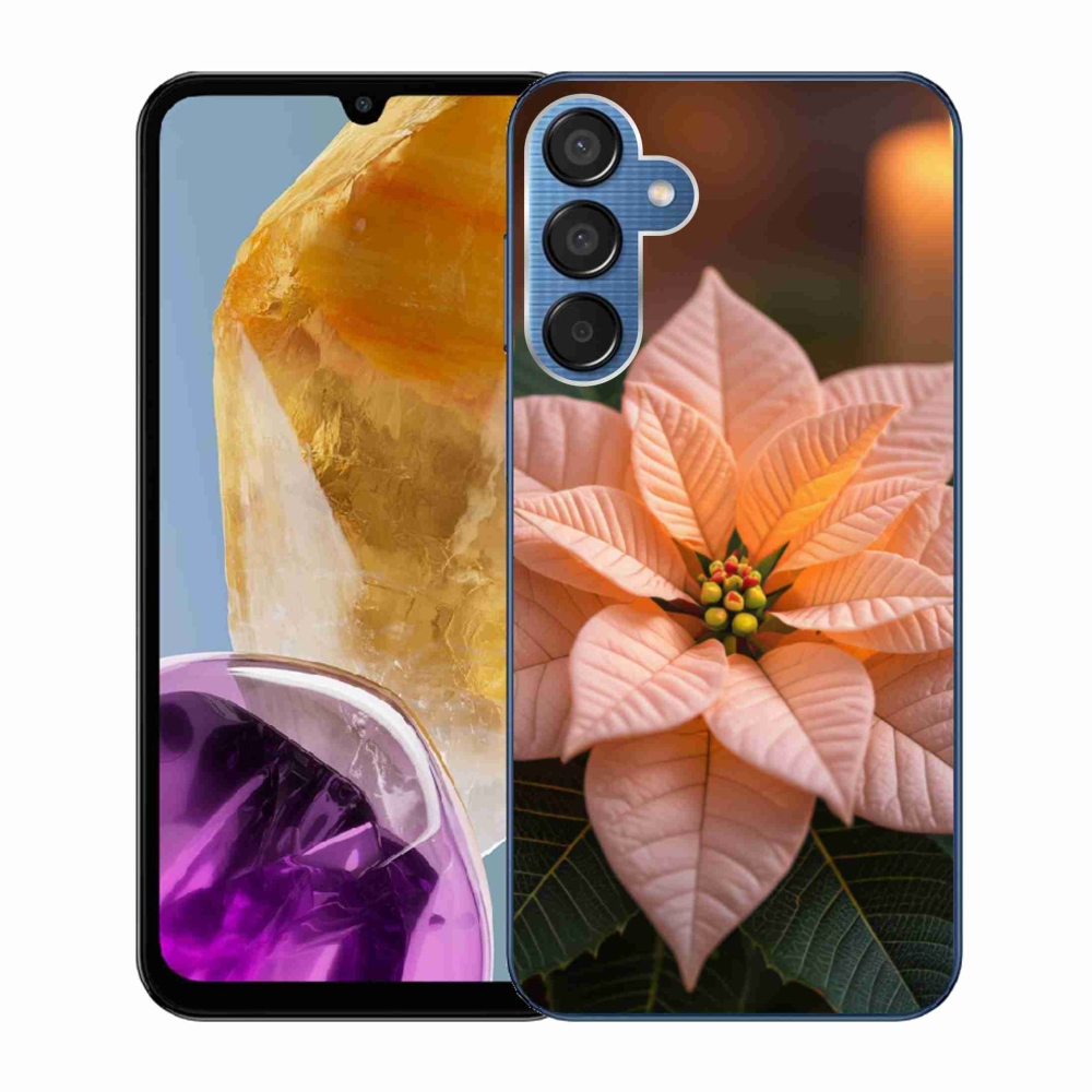 Gelový kryt mmCase na Samsung Galaxy M15 5G - vánoční hvězda