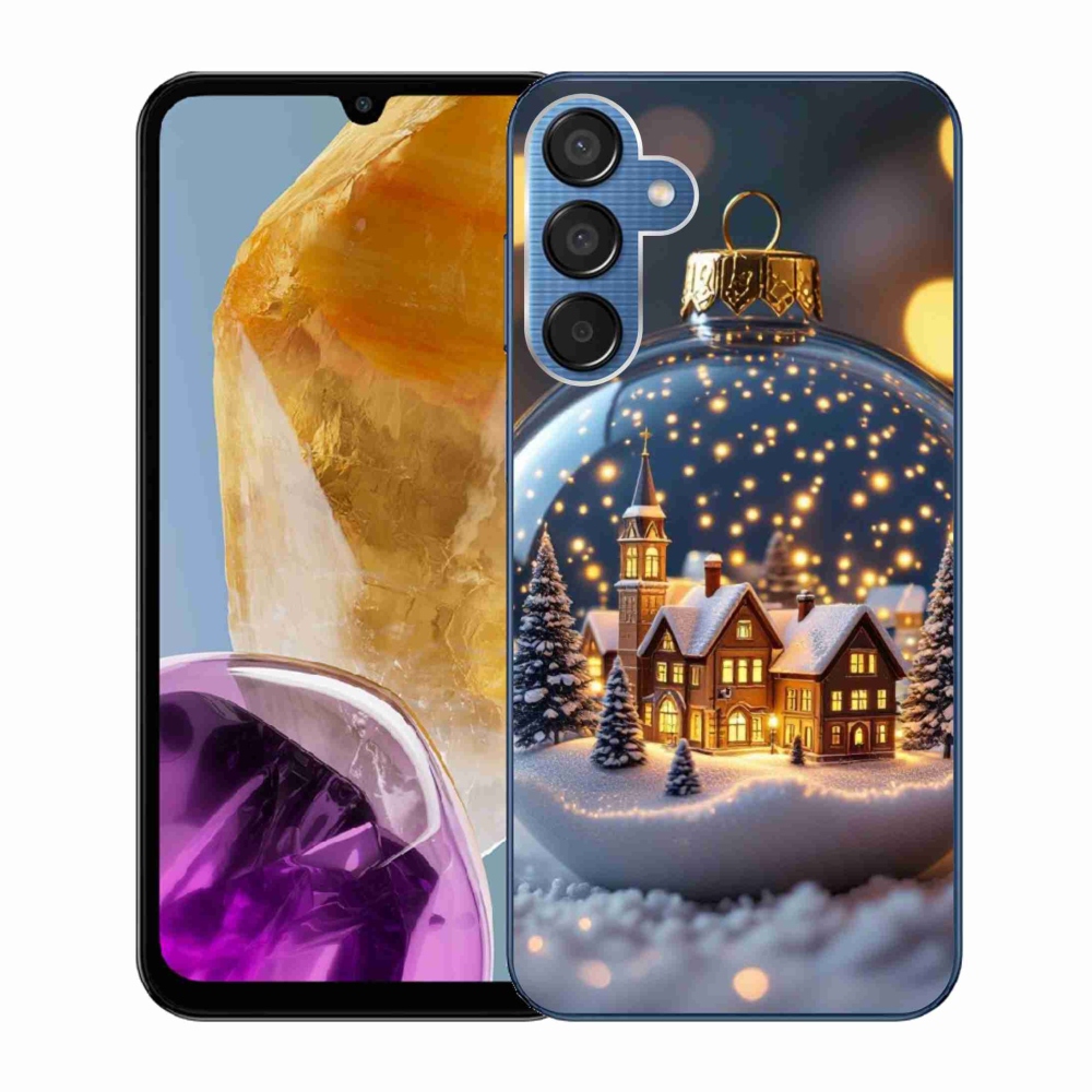 Gelový kryt mmCase na Samsung Galaxy M15 5G - vánoční koule 4