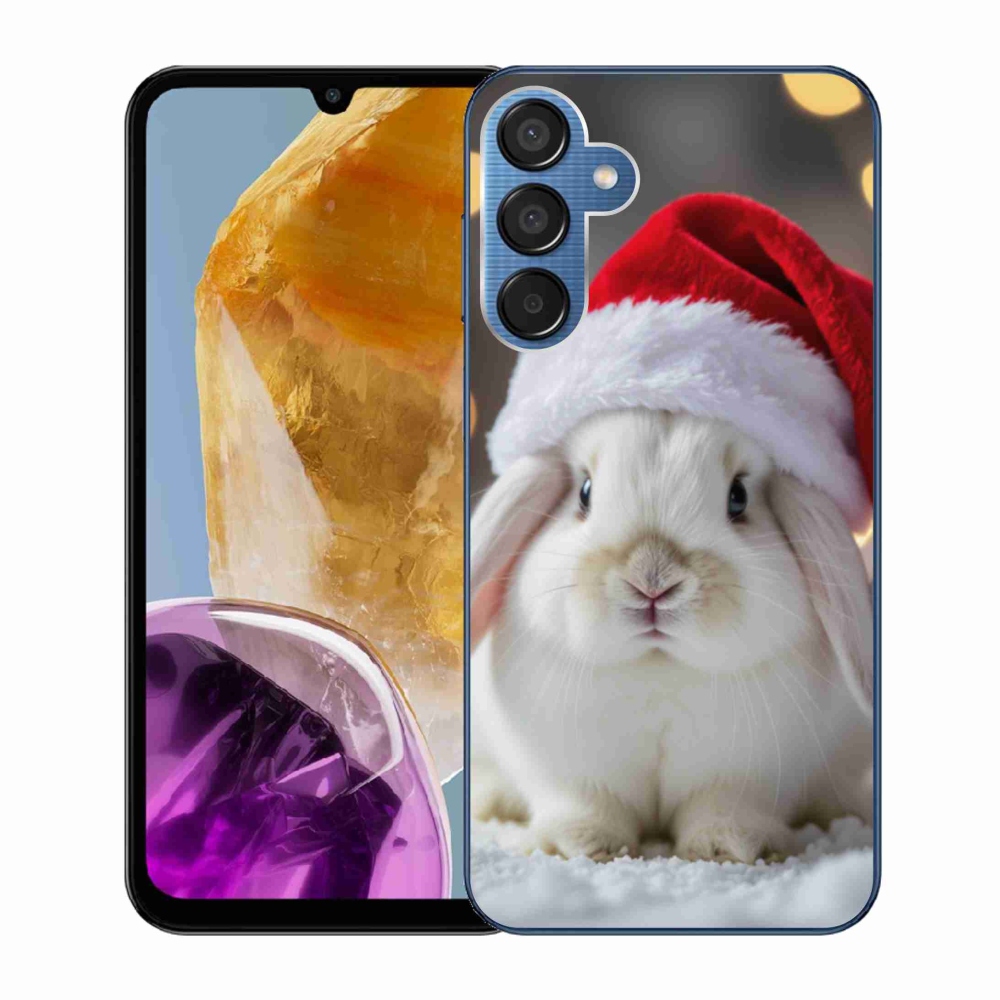Gelový kryt mmCase na Samsung Galaxy M15 5G - vánoční králík