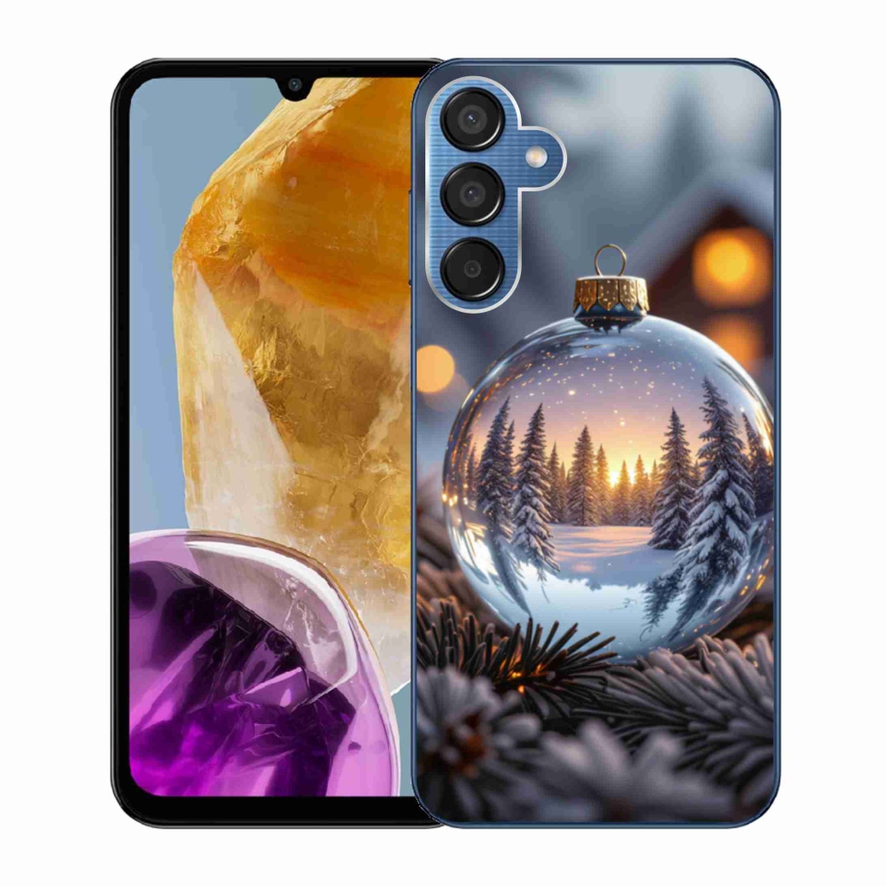 Gelový kryt mmCase na Samsung Galaxy M15 5G - vánoční ozdoba