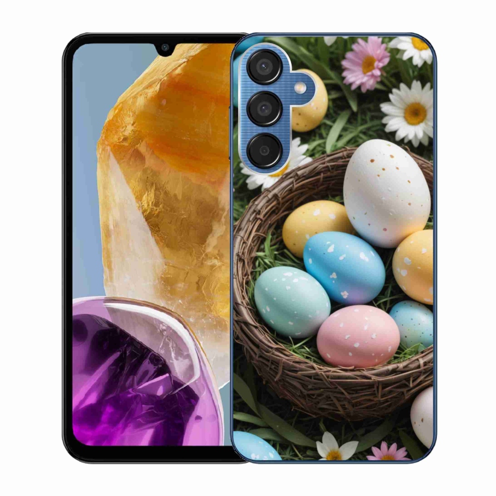 Gelový kryt mmCase na Samsung Galaxy M15 5G - velikonoční vajíčka 2