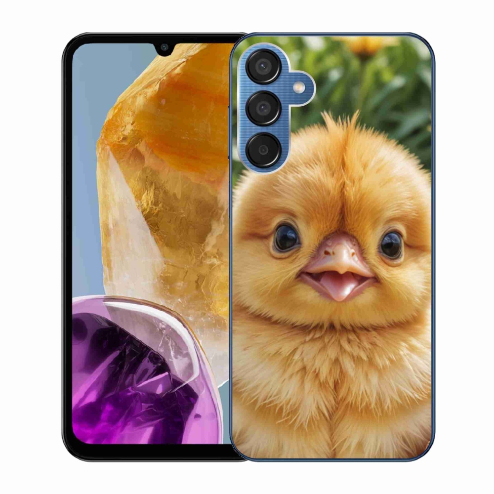 Gelový kryt mmCase na Samsung Galaxy M15 5G - veselé kuřátko