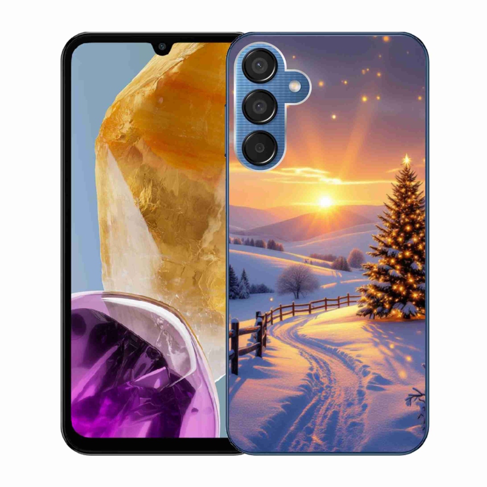 Gelový kryt mmCase na Samsung Galaxy M15 5G - zimní krajina