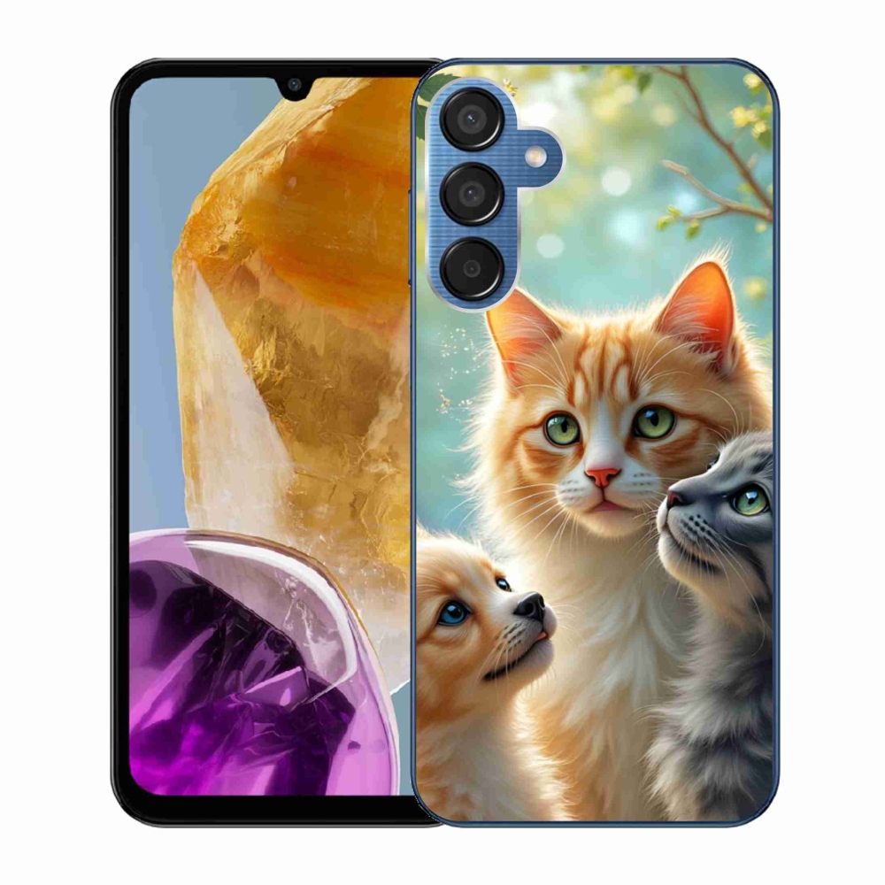 Gelový kryt mmCase na Samsung Galaxy M15 5G - zvířecí přátelství 2