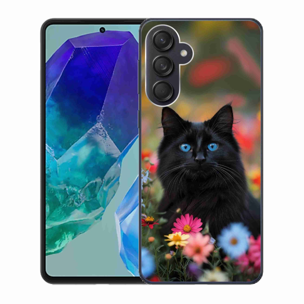 Gelový kryt mmCase na Samsung Galaxy M55 5G - černé kotě 4