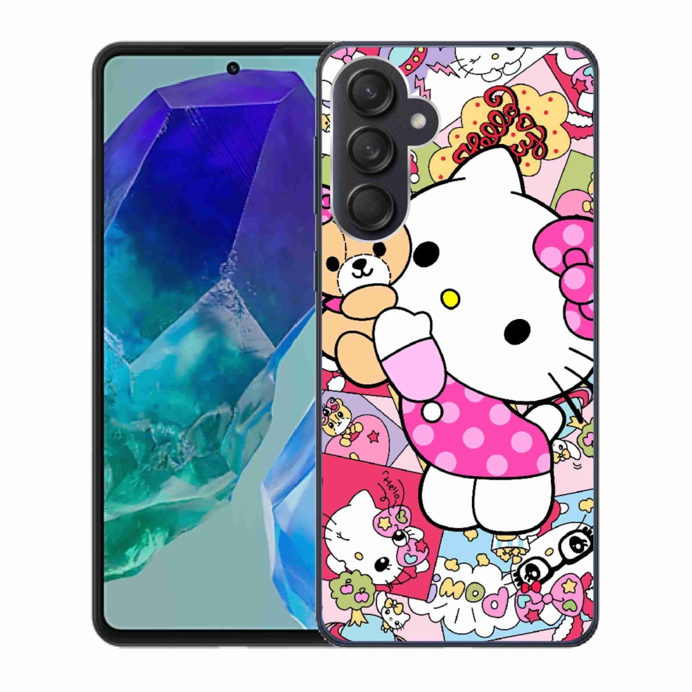 Gelový kryt mmCase na Samsung Galaxy M55 5G - cute kitty