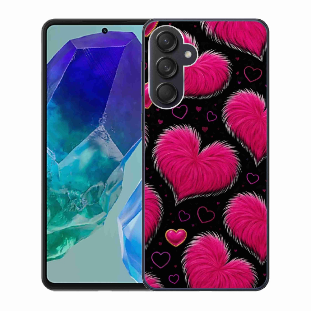 Gelový kryt mmCase na Samsung Galaxy M55 5G - hebká srdce