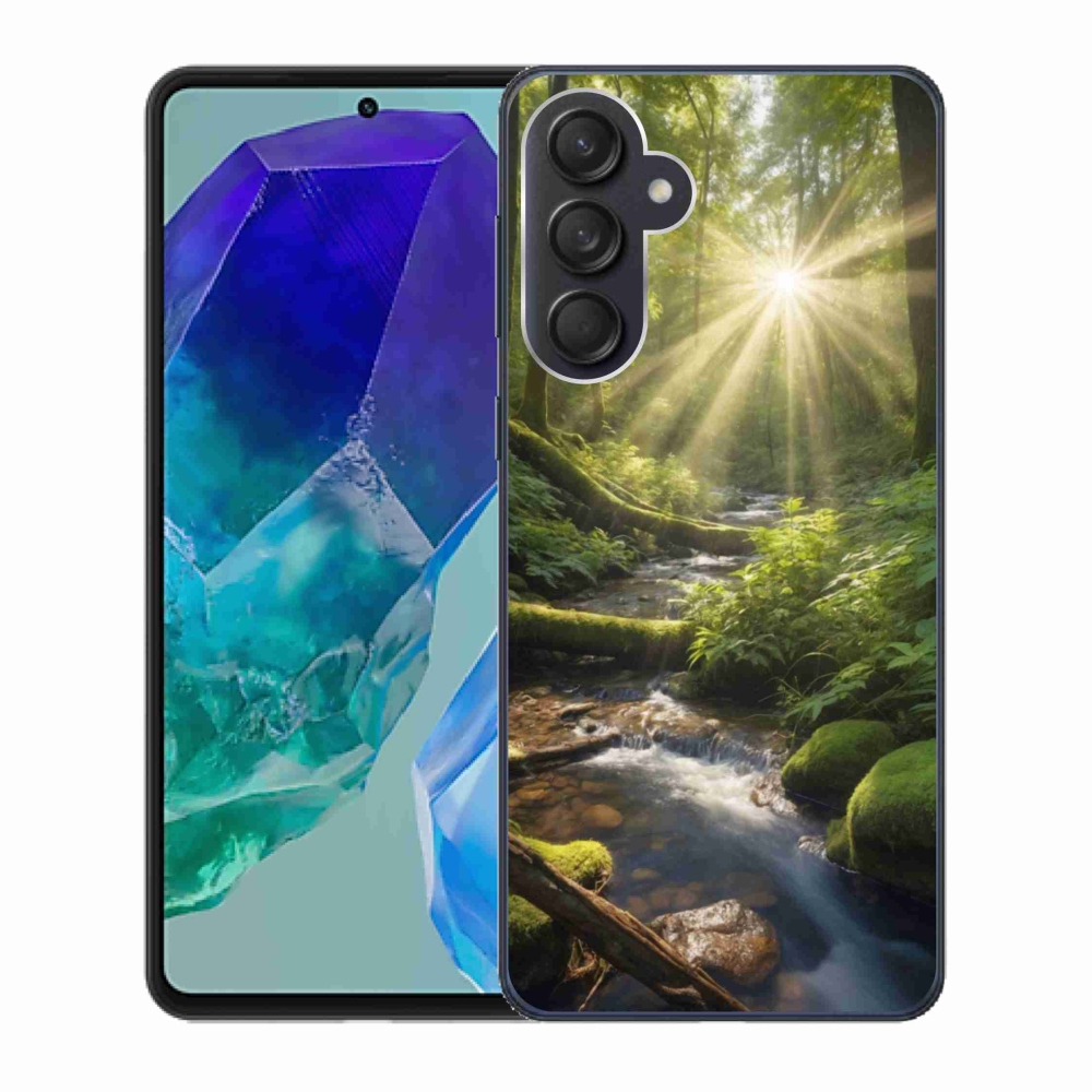 Gelový kryt mmCase na Samsung Galaxy M55 5G - hlubina lesa