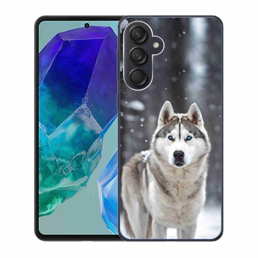 Gelový kryt mmCase na Samsung Galaxy M55 5G - husky 2