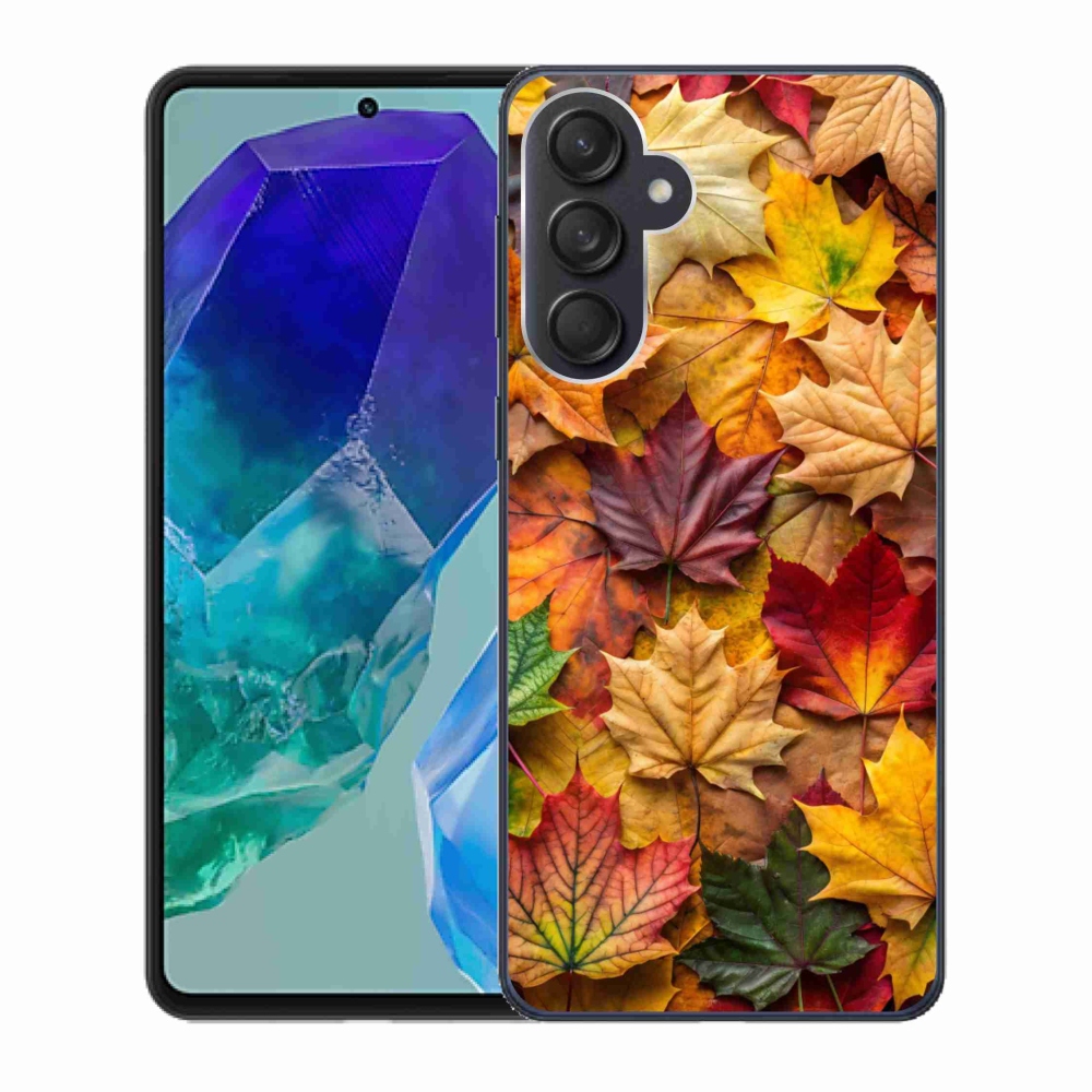 Gelový kryt mmCase na Samsung Galaxy M55 5G - javorové listy 2