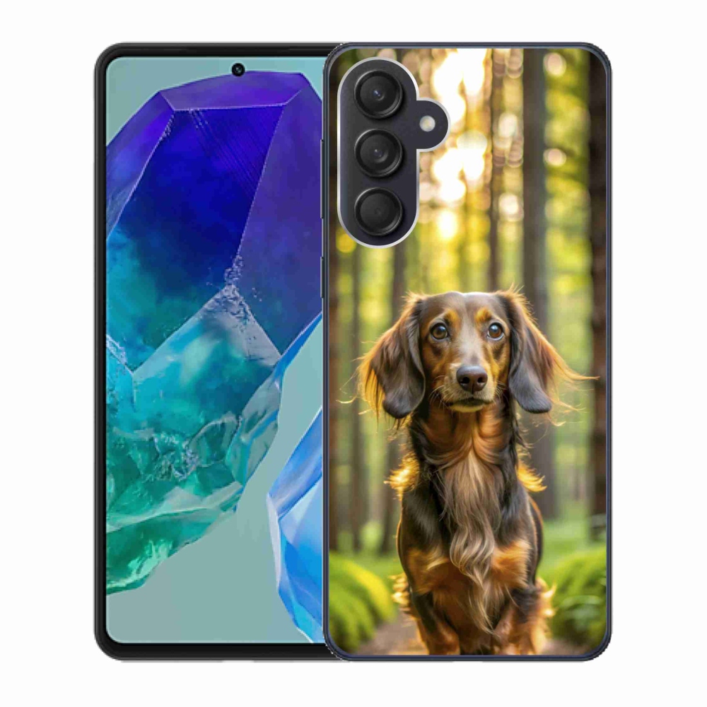 Gelový kryt mmCase na Samsung Galaxy M55 5G - jezevčík 4