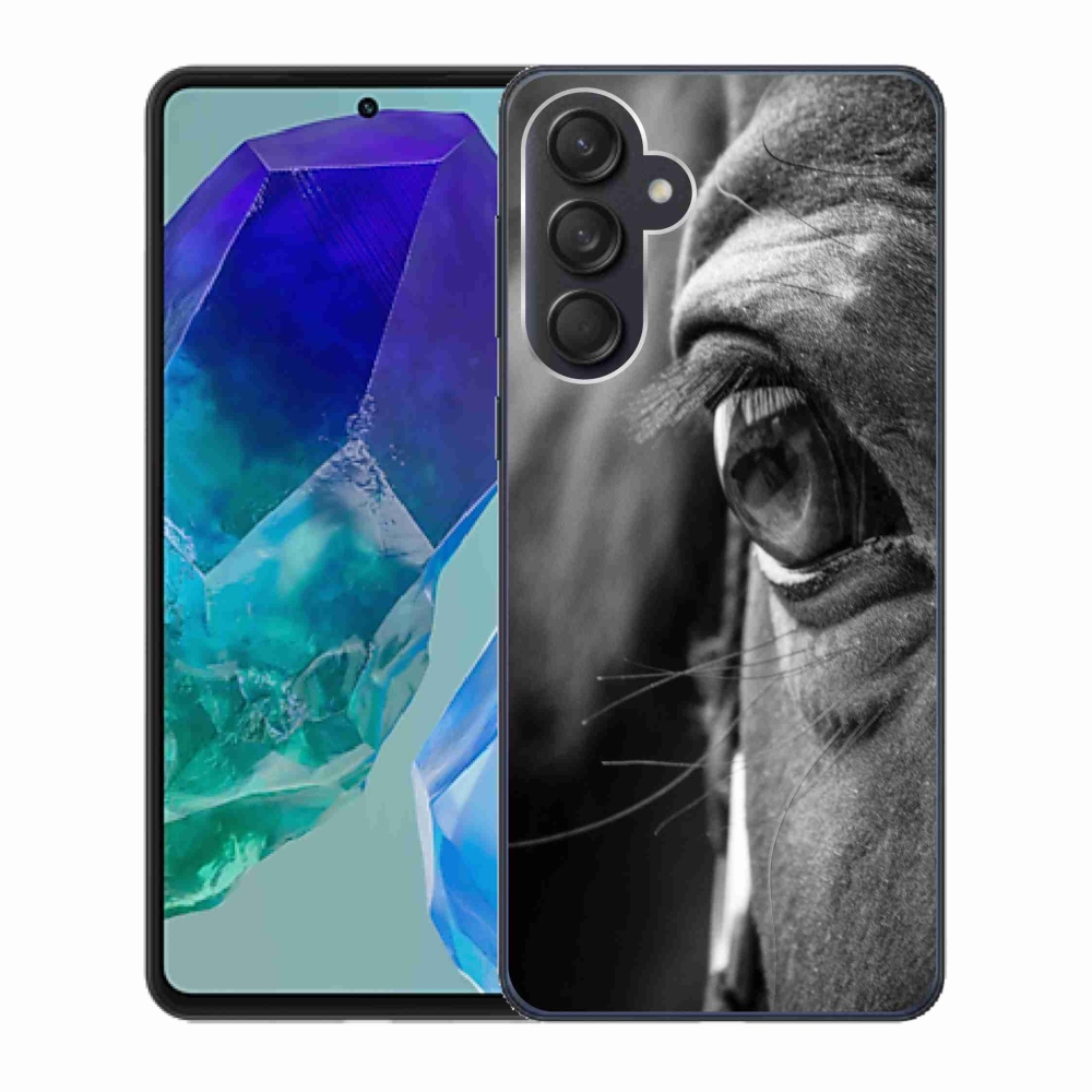 Gelový kryt mmCase na Samsung Galaxy M55 5G - koňský pohled